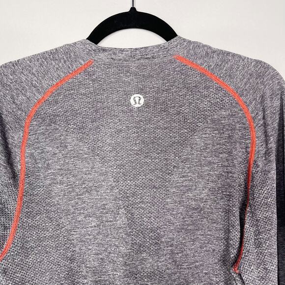 Lululemon Mens Small S Heather Gray Metal Vent Tech Long Sleeve Crew Neck Raglan - Picture 6 of 7